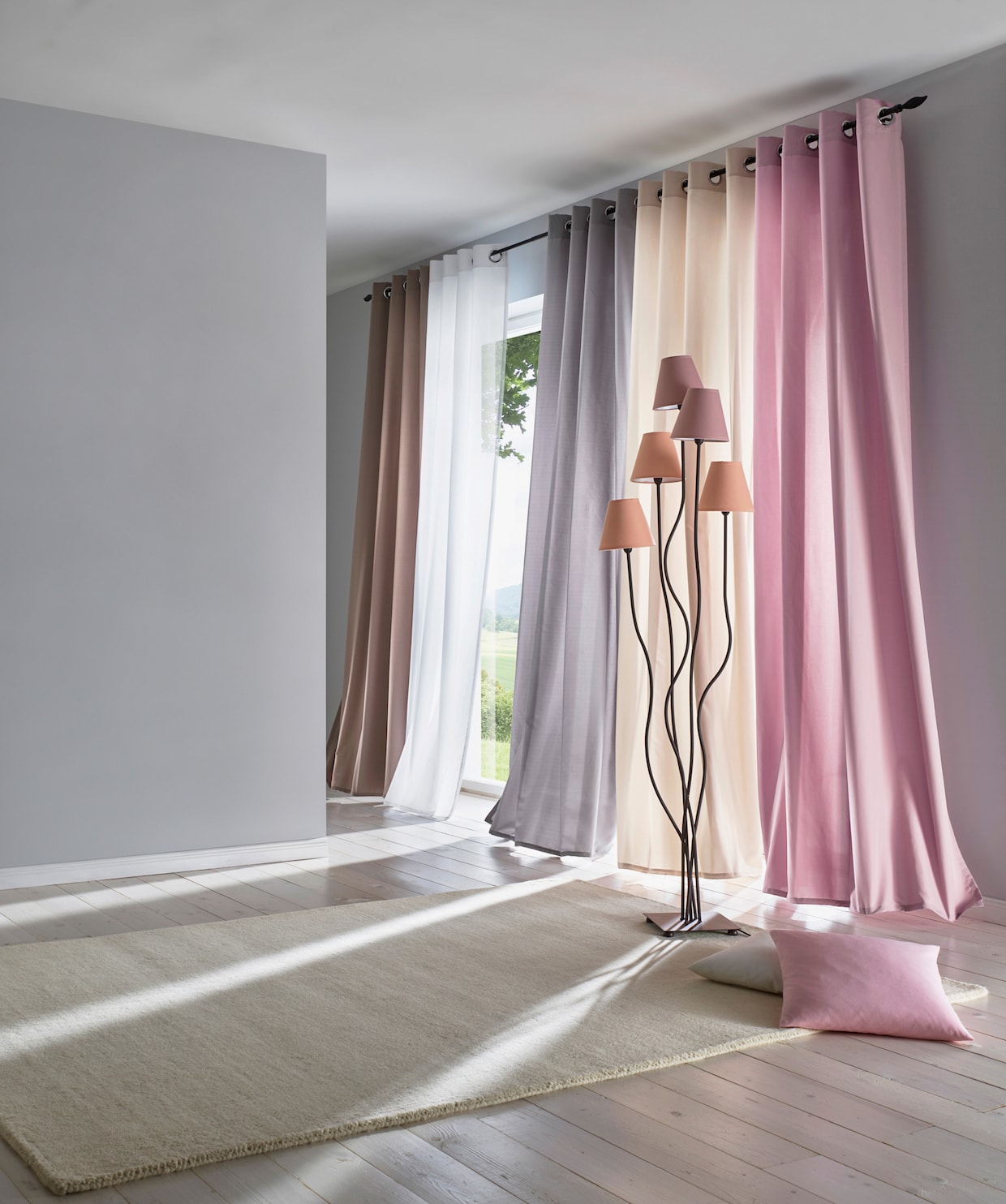 heine home Dekorativní závěs - taupe