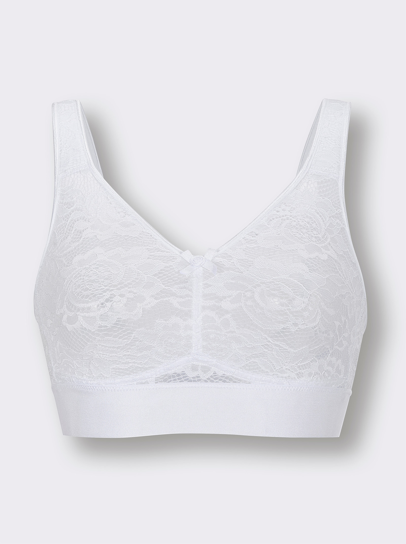 wäschepur Komfort-BH ohne Bügel - weiß