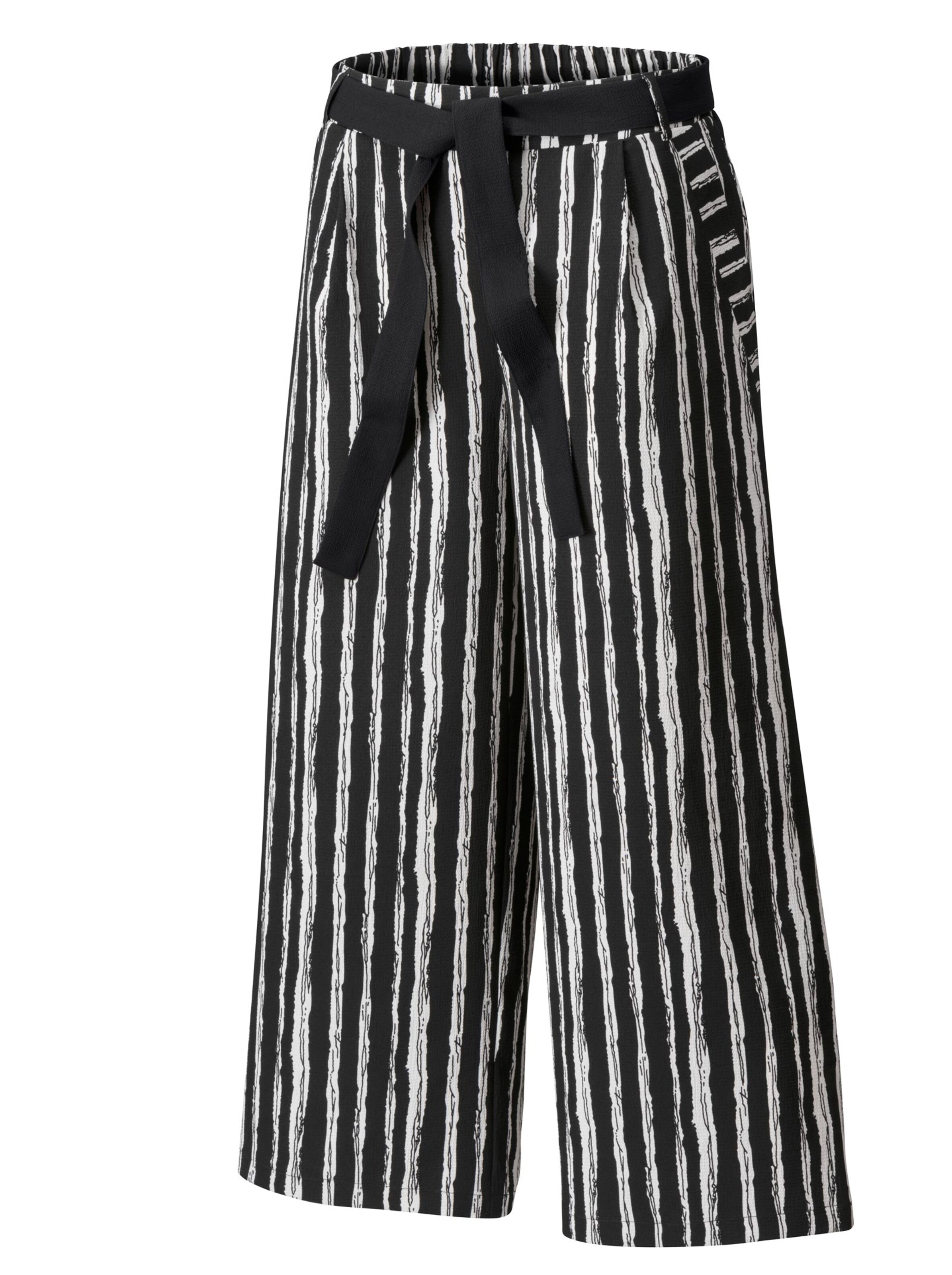Culotte - schwarz-weiß