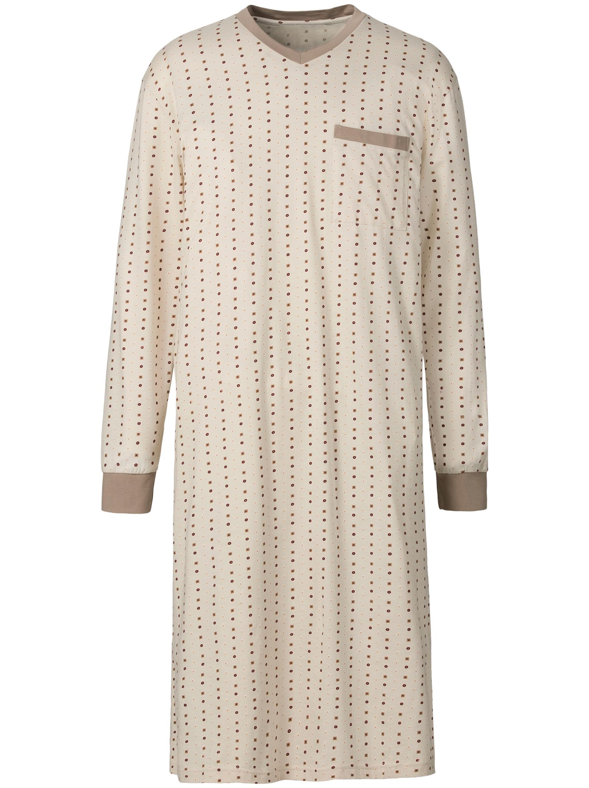 KINGsCLUB Nachthemden - braun + beige-bedruckt
