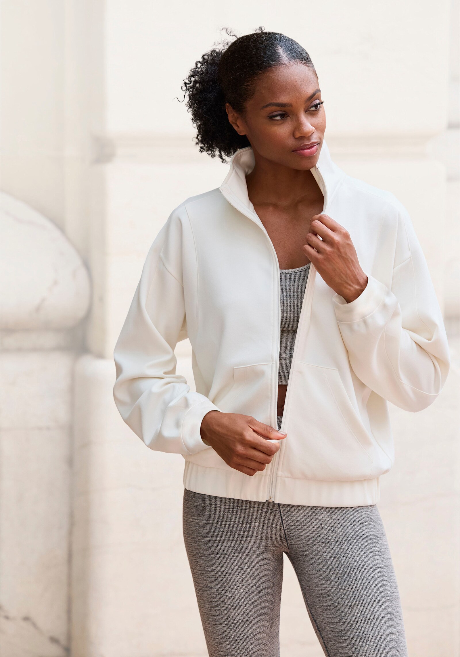 Copenhagen Studios Sweatjacke - wollweiß