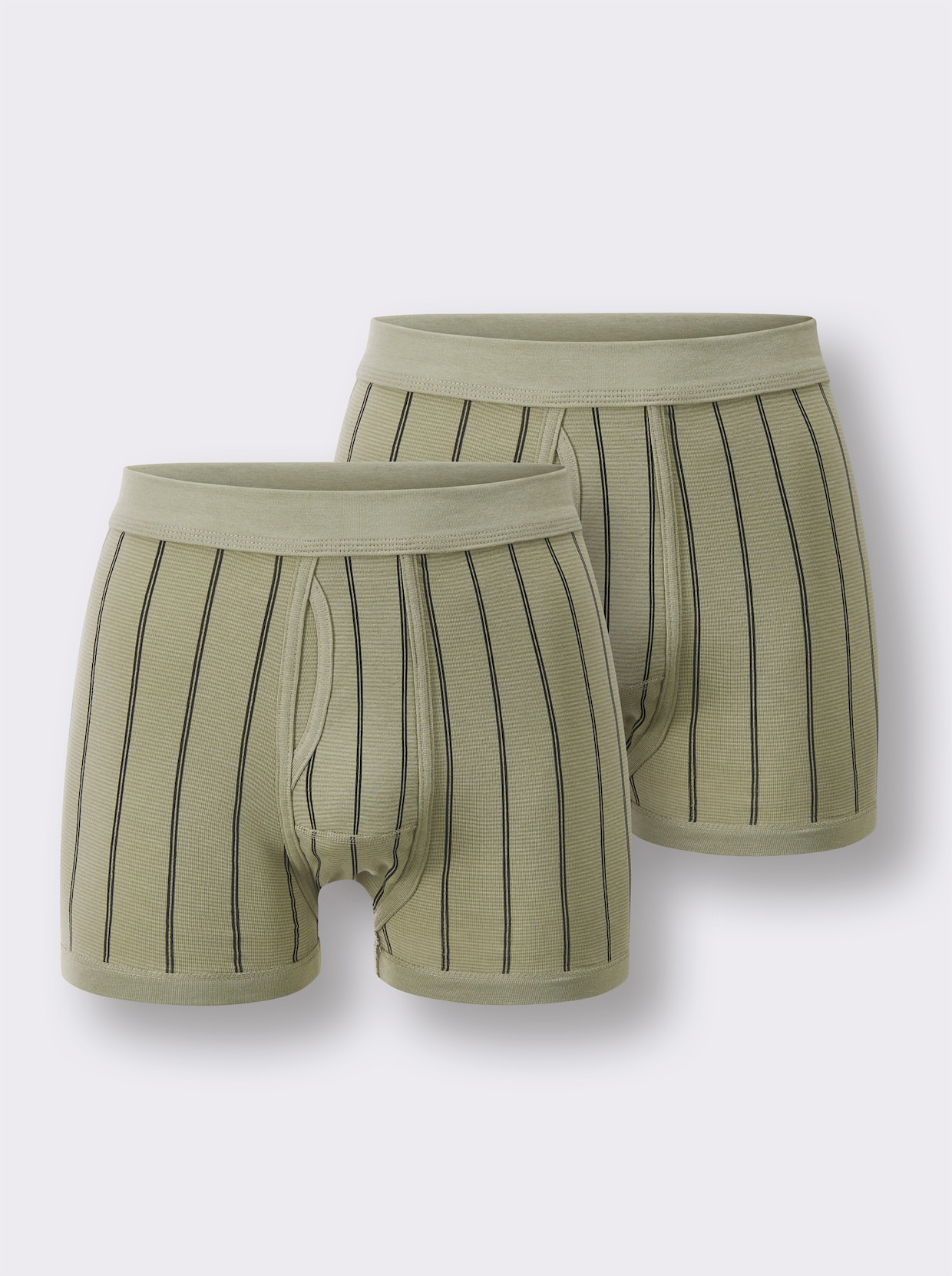 wäschepur men Boxerkalsong - khaki, randig