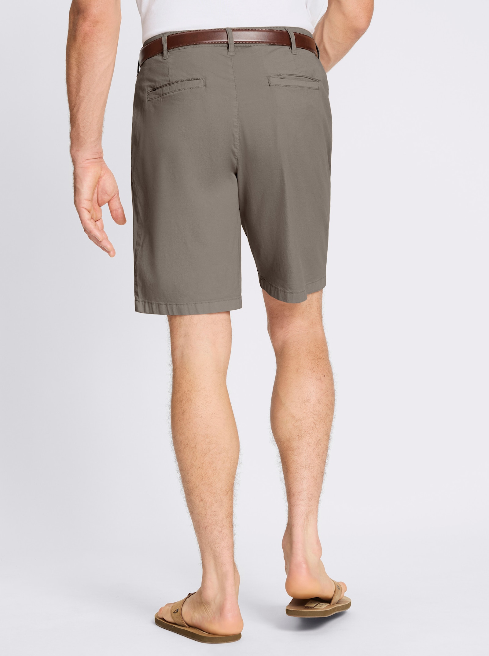 Marco Donati Bermudas aus Twill-Qualität - taupe