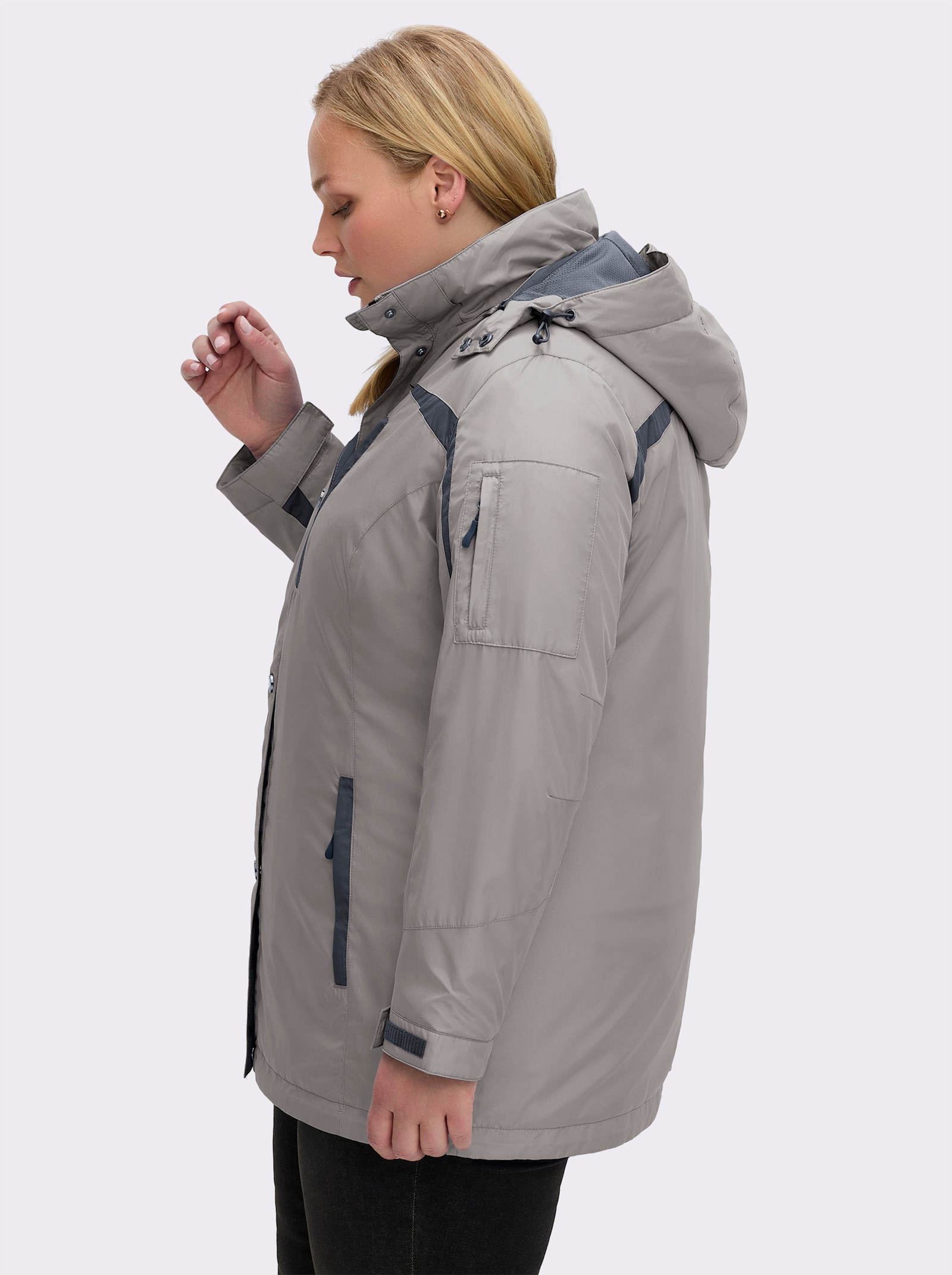 Funktionsjacke wind- und wasserabweisend - grau