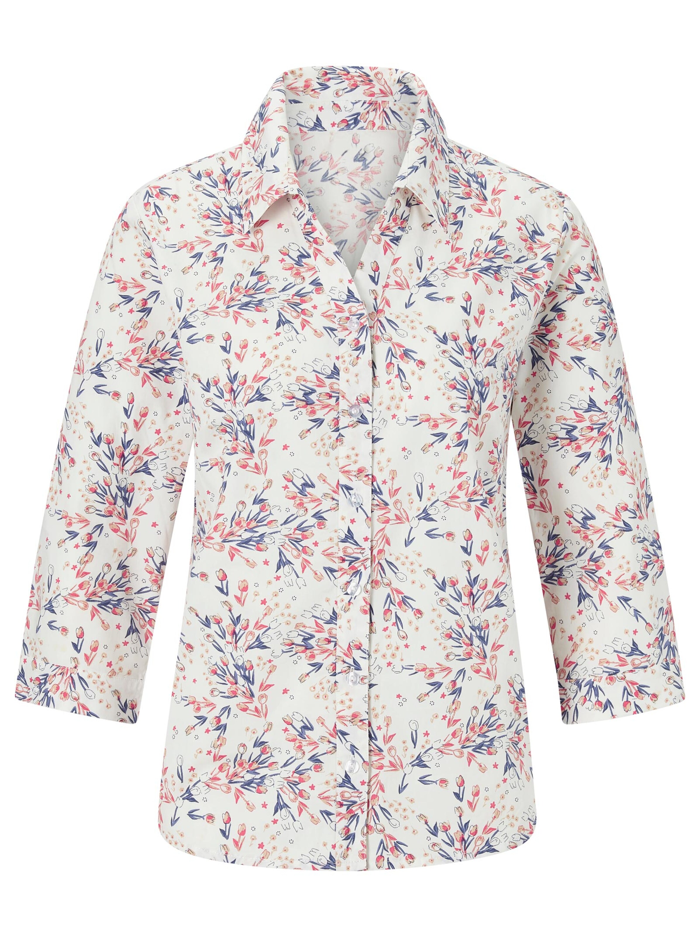 Bluse - koralle-bedruckt