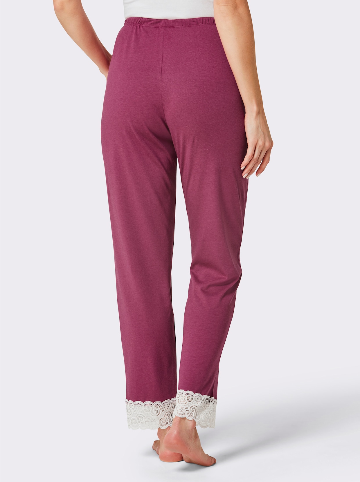 wäschepur Pyjama-Broek - malve
