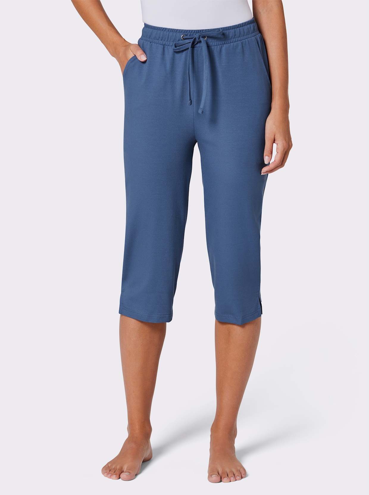 feel good Capri-legging - jeansblauw