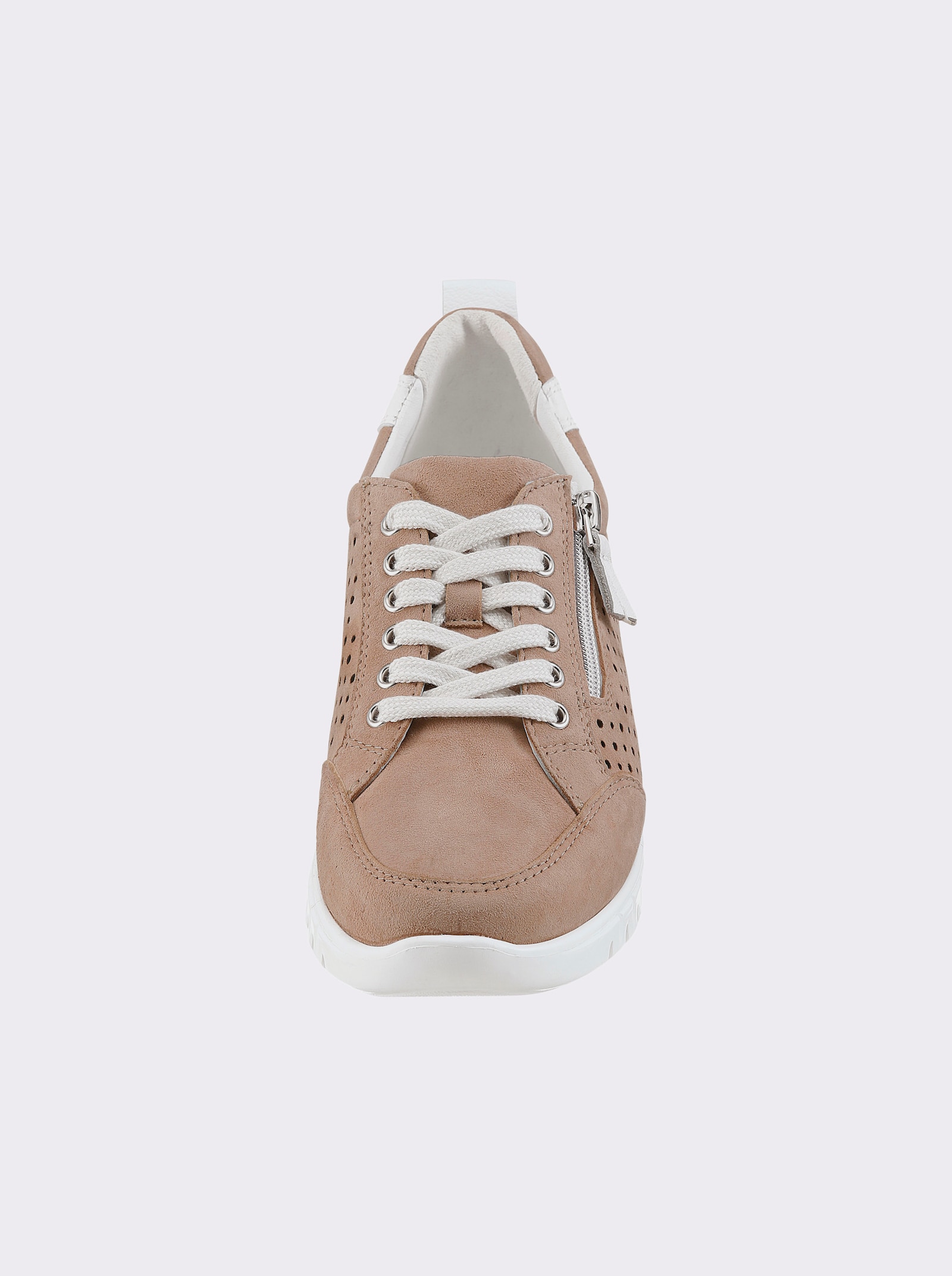 Naturläufer Sneaker mit Zipper - elfenbein