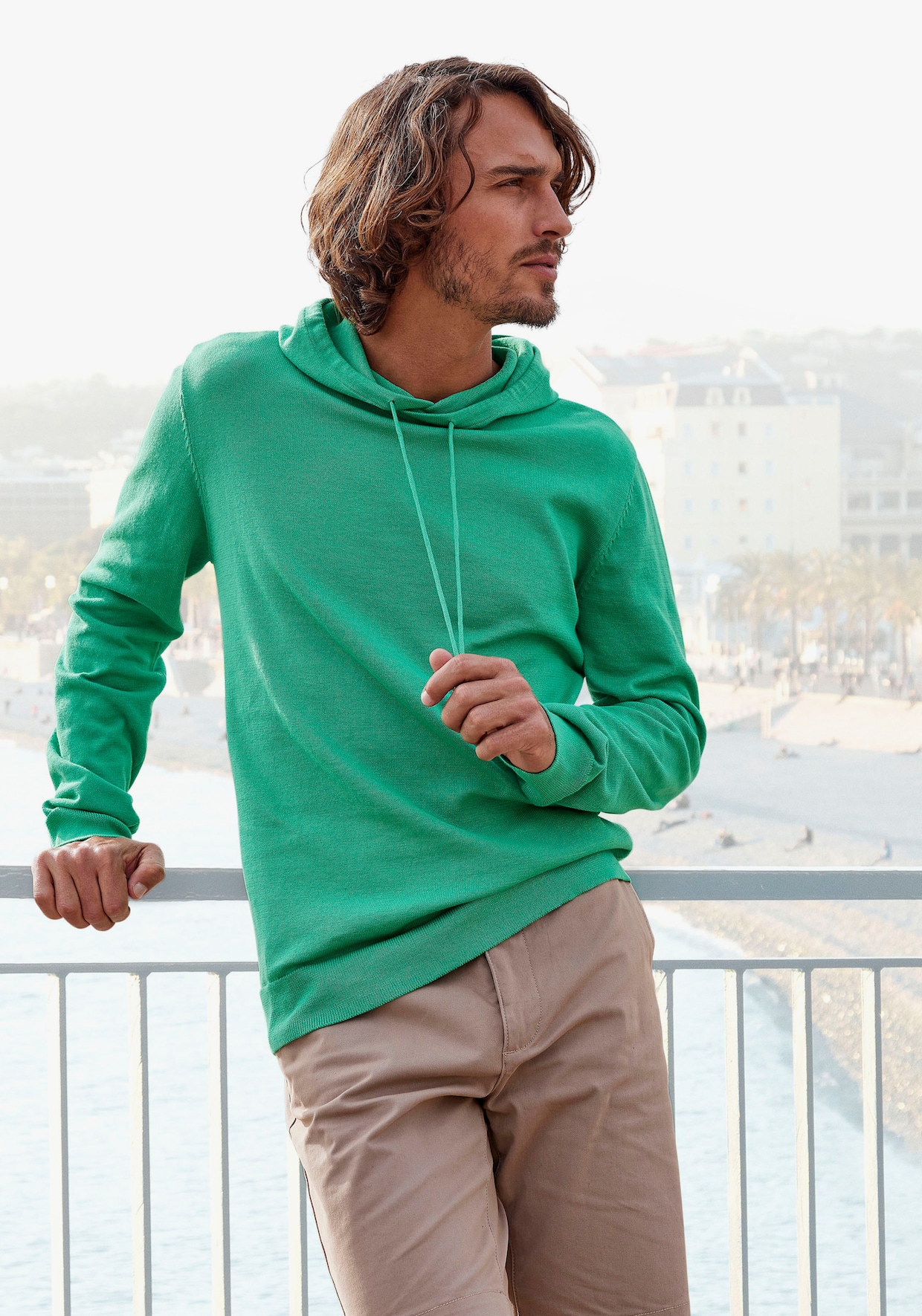 H.I.S Strickpullover - grün