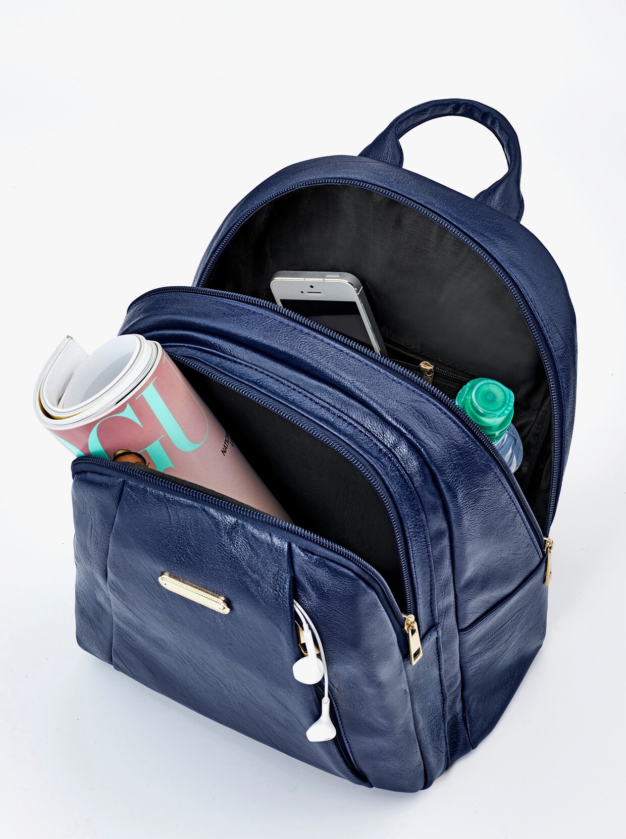 Rucksack und Schaltuch - bleu