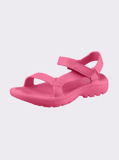 Badesandale mit Klettverschluss - pink
