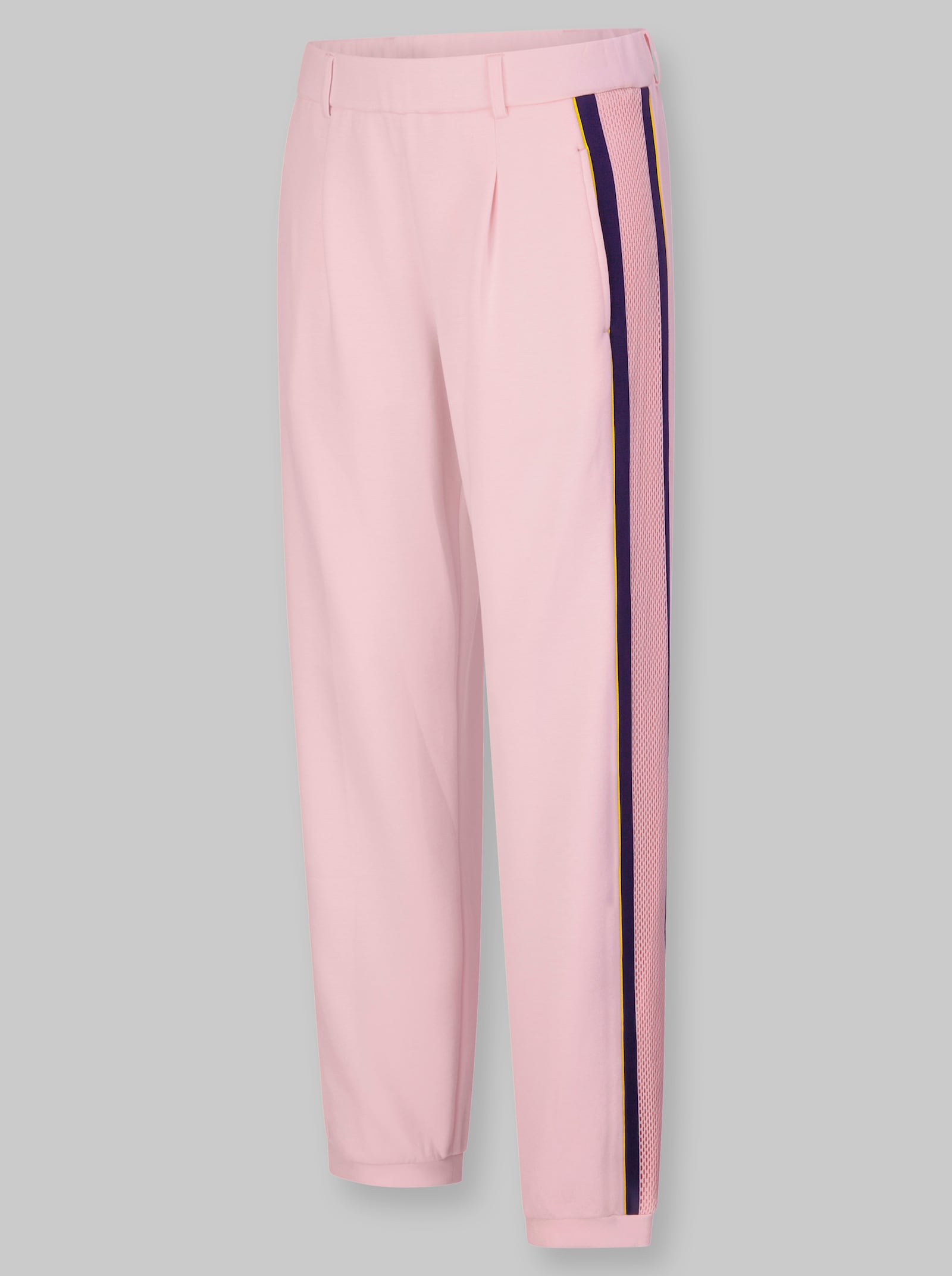 heine Jerseyhose mit Kontraststreifen - hellrosé
