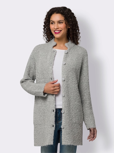 heine Longstrickjacke - hellgrau-meliert