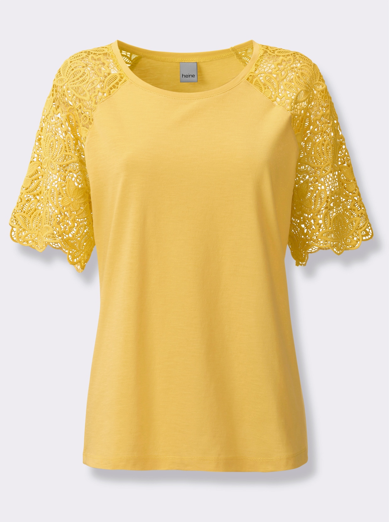 heine Shirt met ronde hals - geel