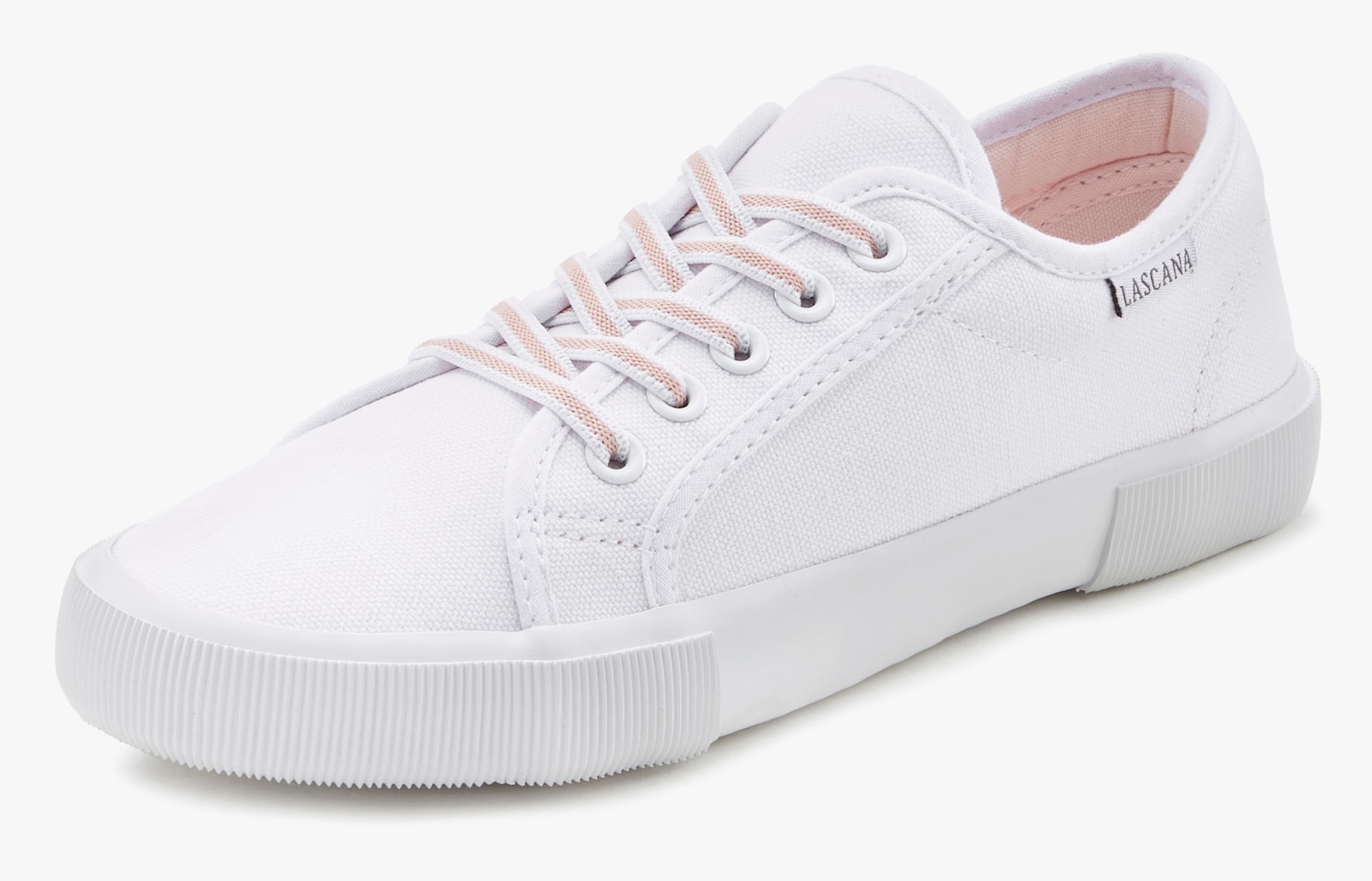 LASCANA Sneaker - wit/roze