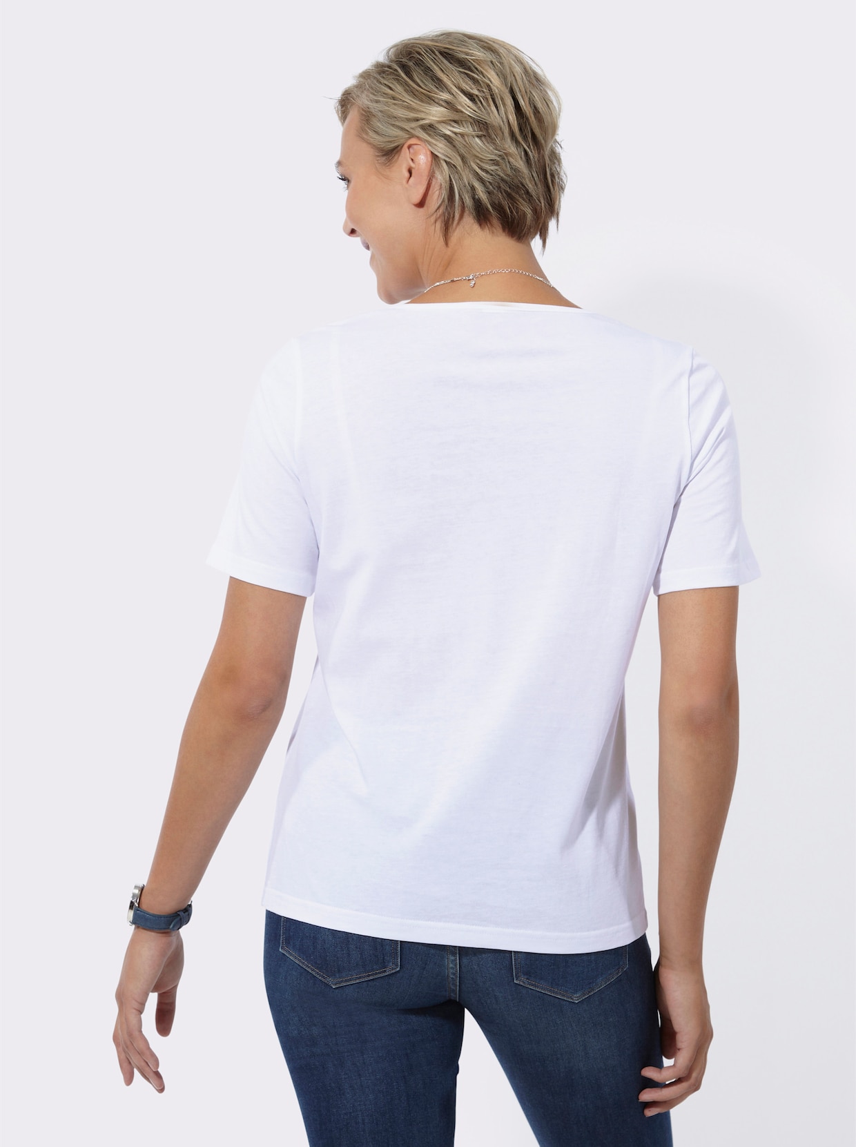 Shirt met print - wit