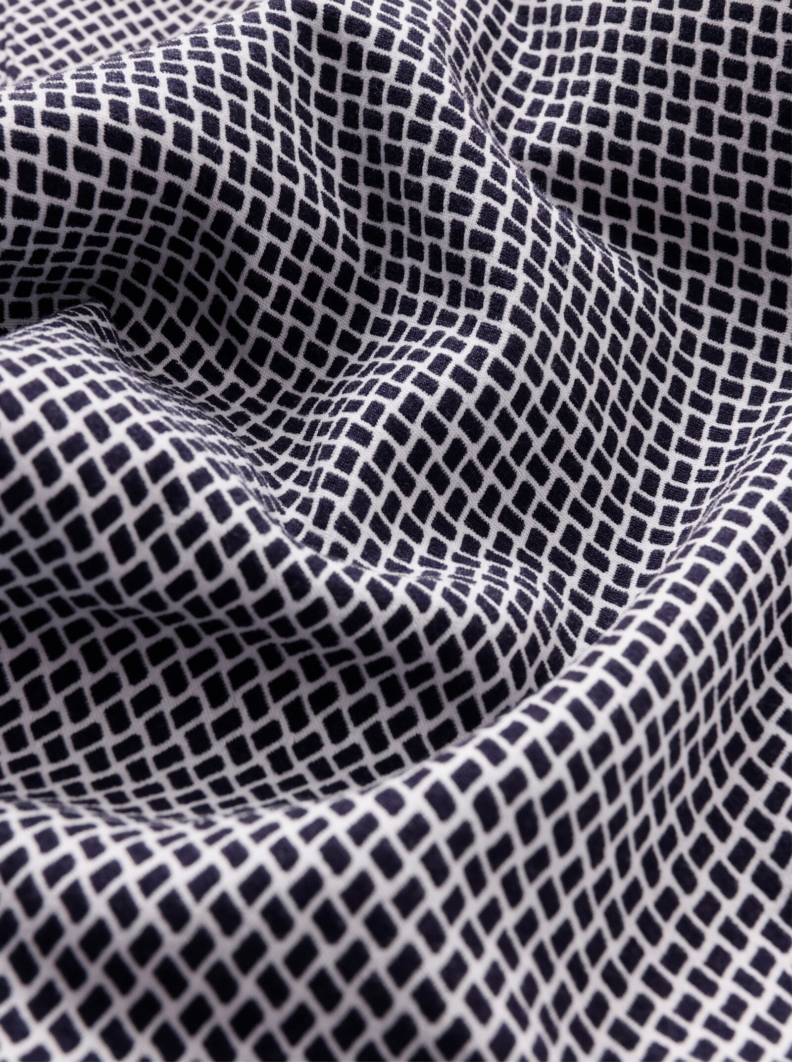 CREATION L PREMIUM Schlupfhose mit Jacquardmuster - marine-weiß-gemustert