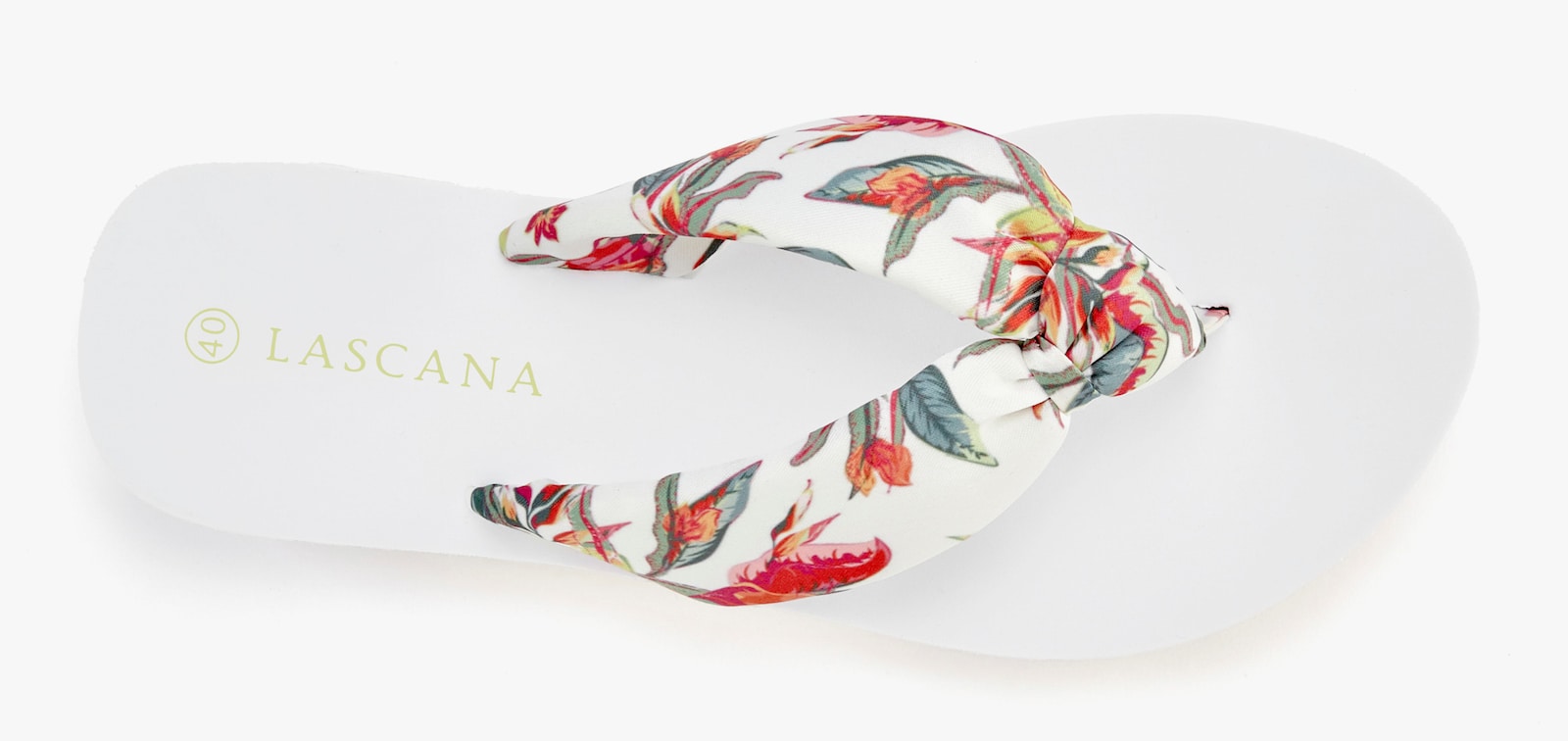 LASCANA Badezehentrenner - weiß geblümt