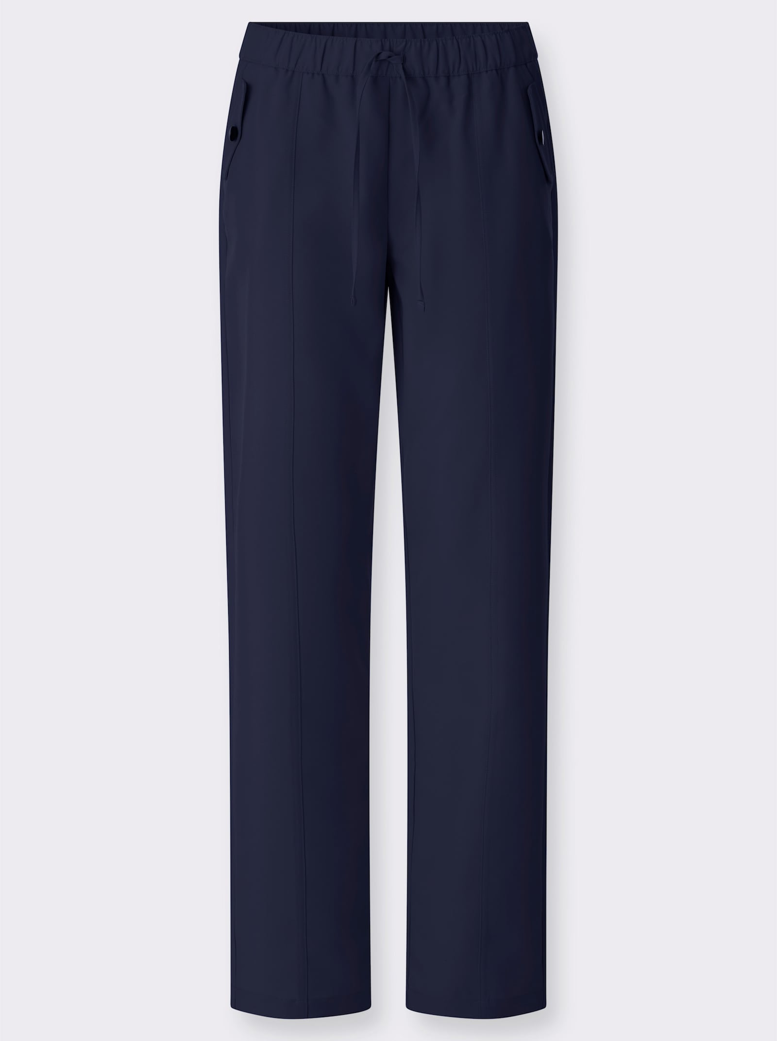 Schlupfhose mit Zierpatten an den Taschen - marine