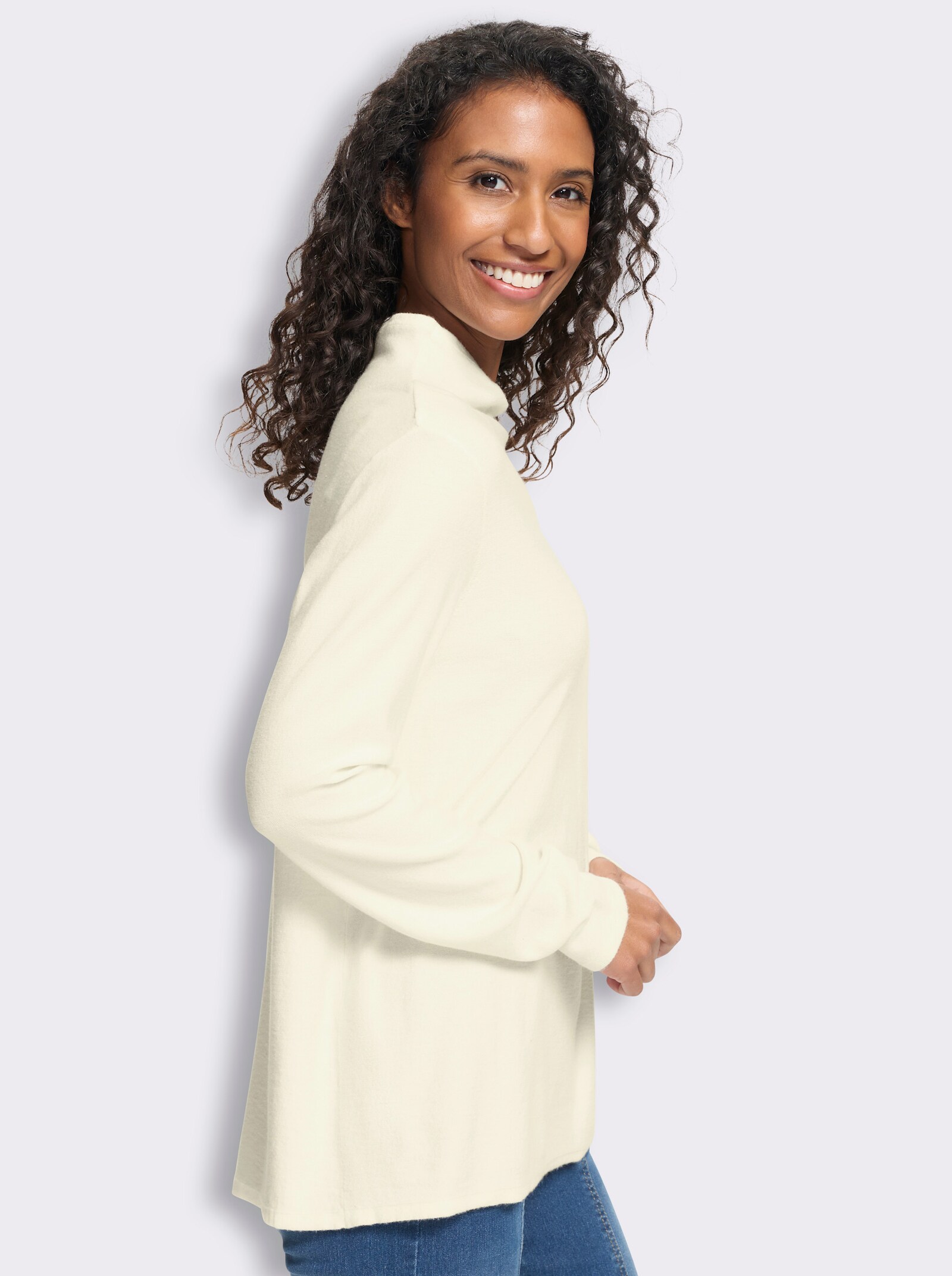 heine Stehkragenpullover mit Langarm - champagner