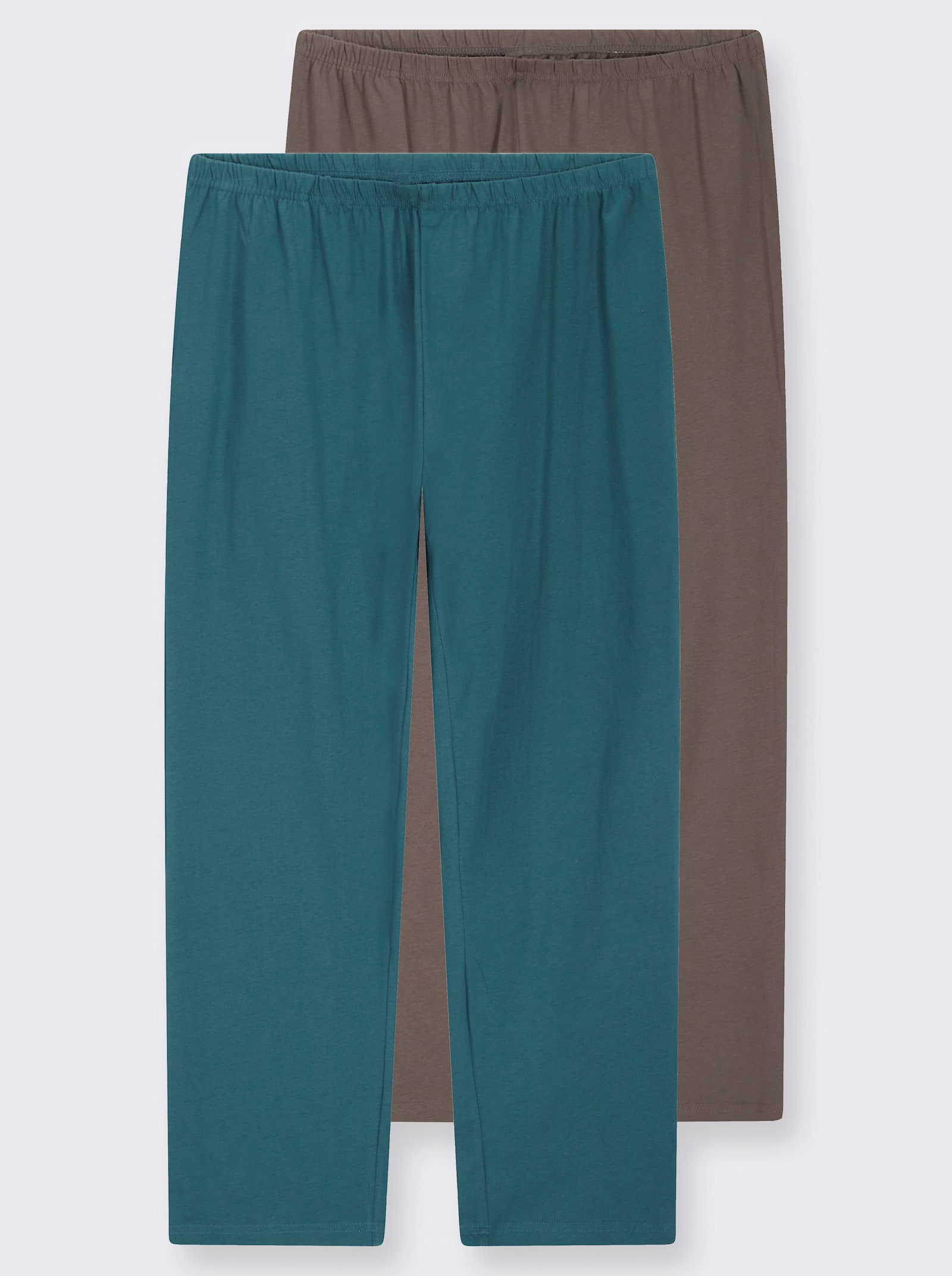 Freizeithose - petrol + taupe