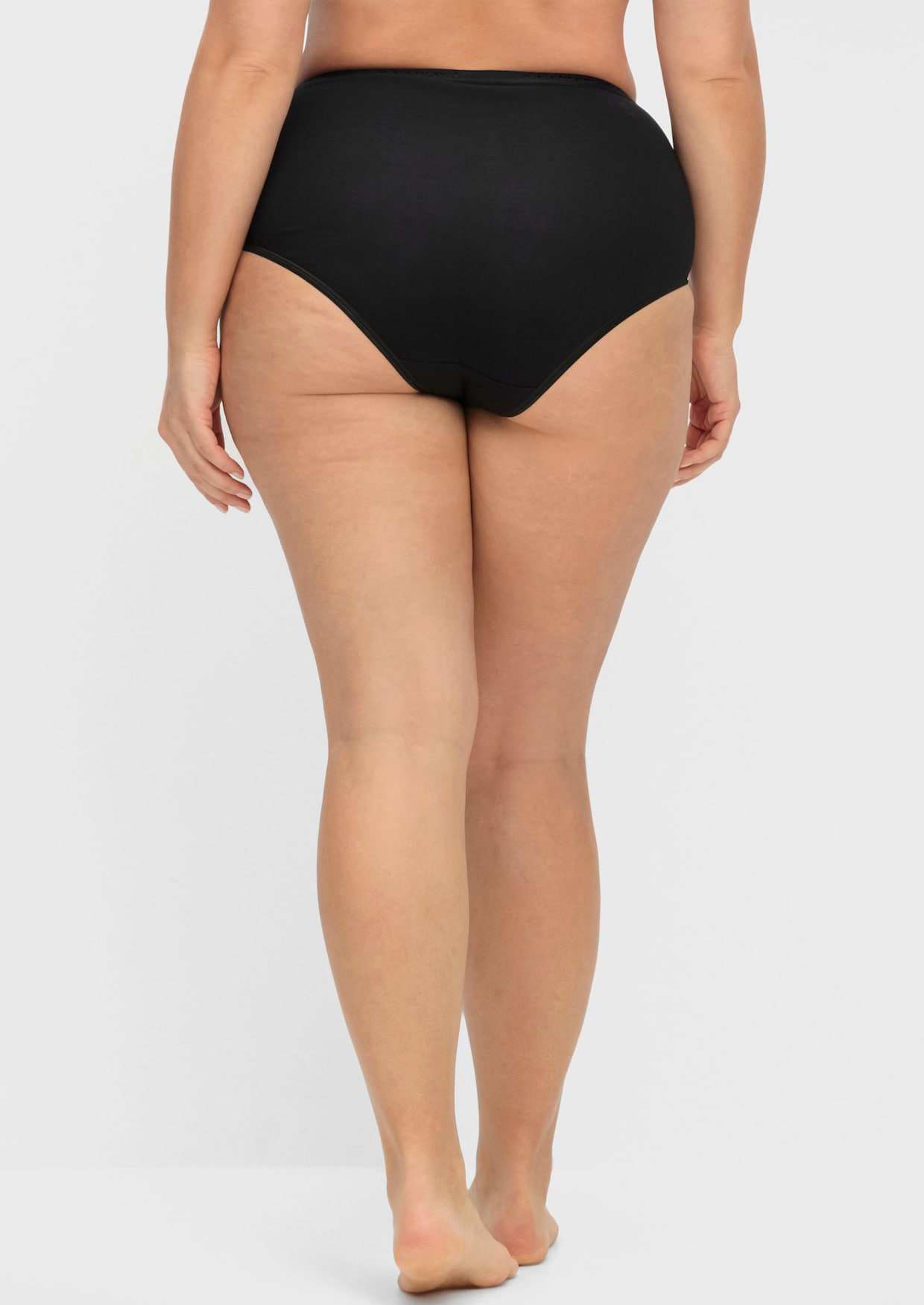 Taillenslip mit Elastik-Abschlüssen - schwarz