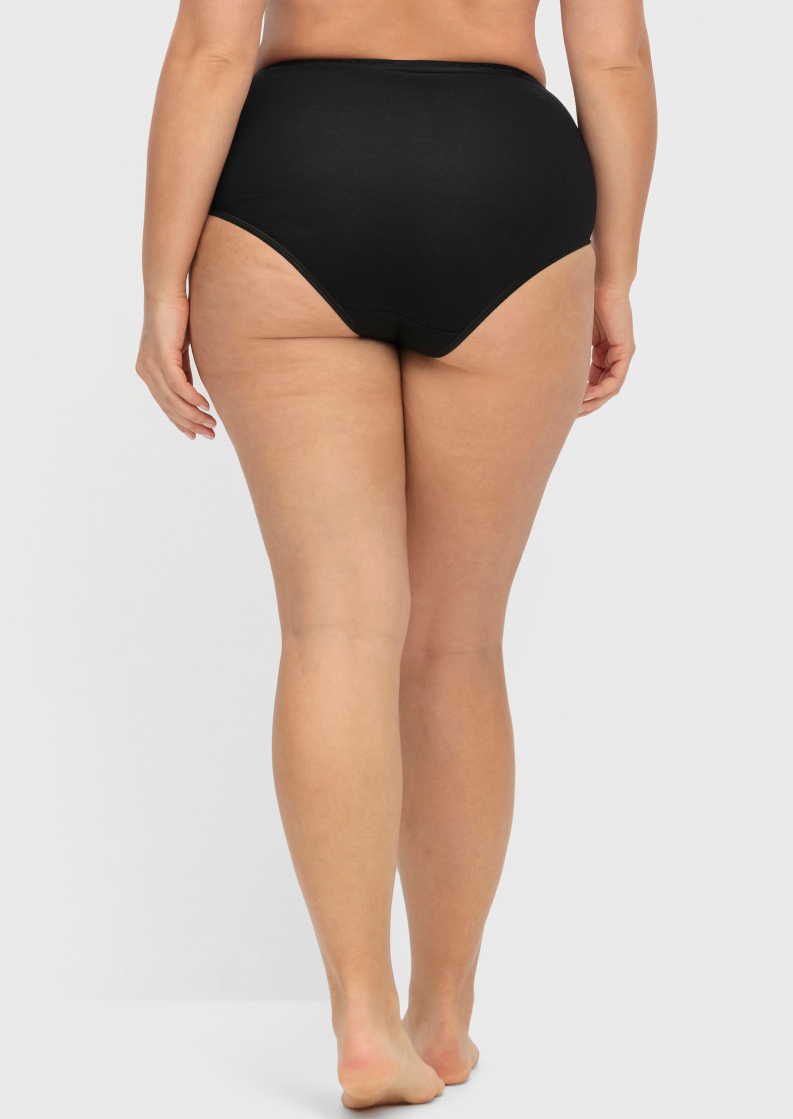 Taillenslip mit Elastik-Abschlüssen - schwarz