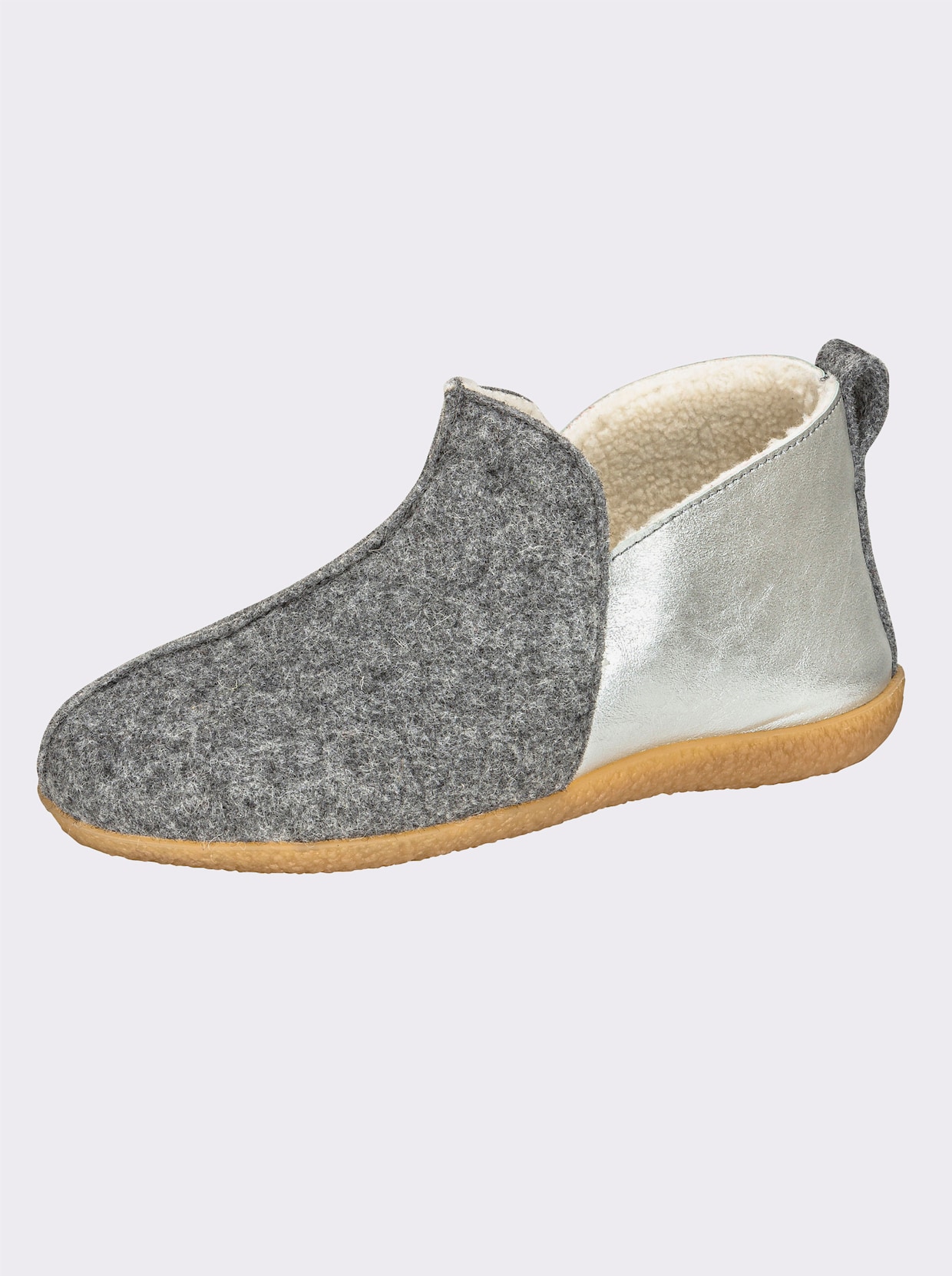 Dr. Feet Huisschoen - grijs/zilverkleur