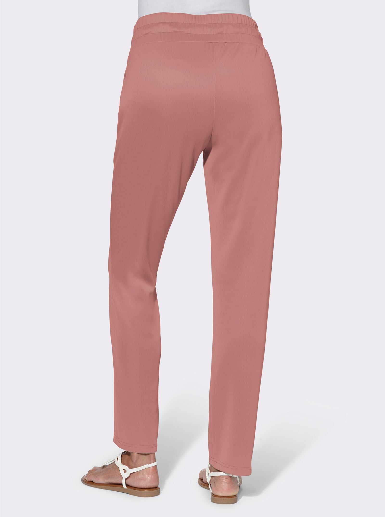 Comfortbroek in stretchkwaliteit - rozenhout