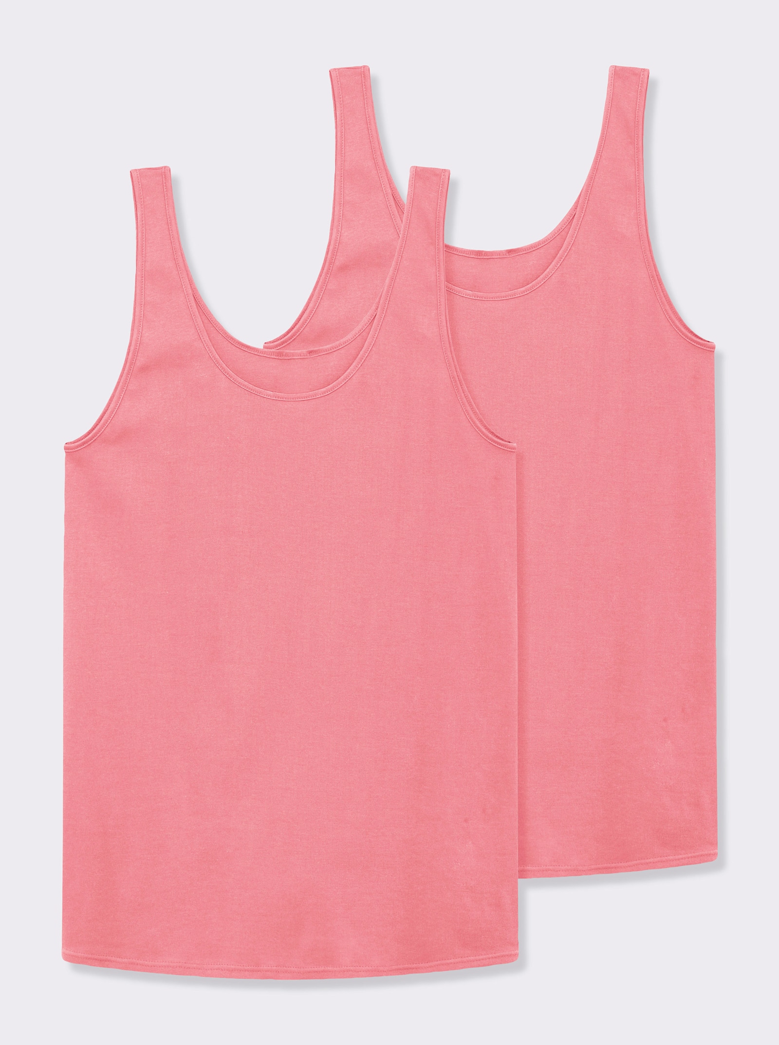 Nina von C. Achselhemd im Doppelpack - flamingo