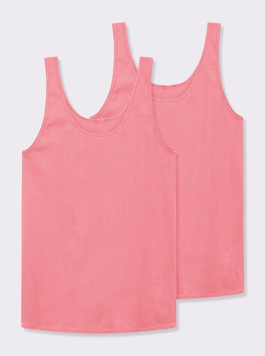 Nina von C. Achselhemd im Doppelpack - flamingo