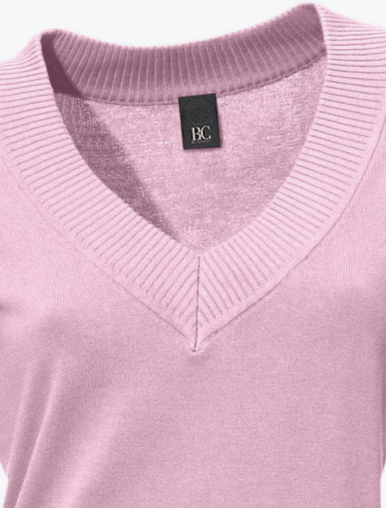 heine Pull à encolure en V - rose