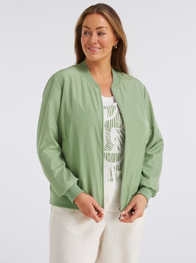 sheego Blouson mit dezentem Glanz - eucalyptus