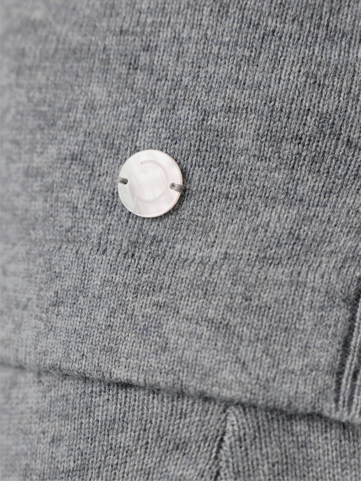 CREATION L PREMIUM pull à col roulé - bleu fumée-gris pierre chiné
