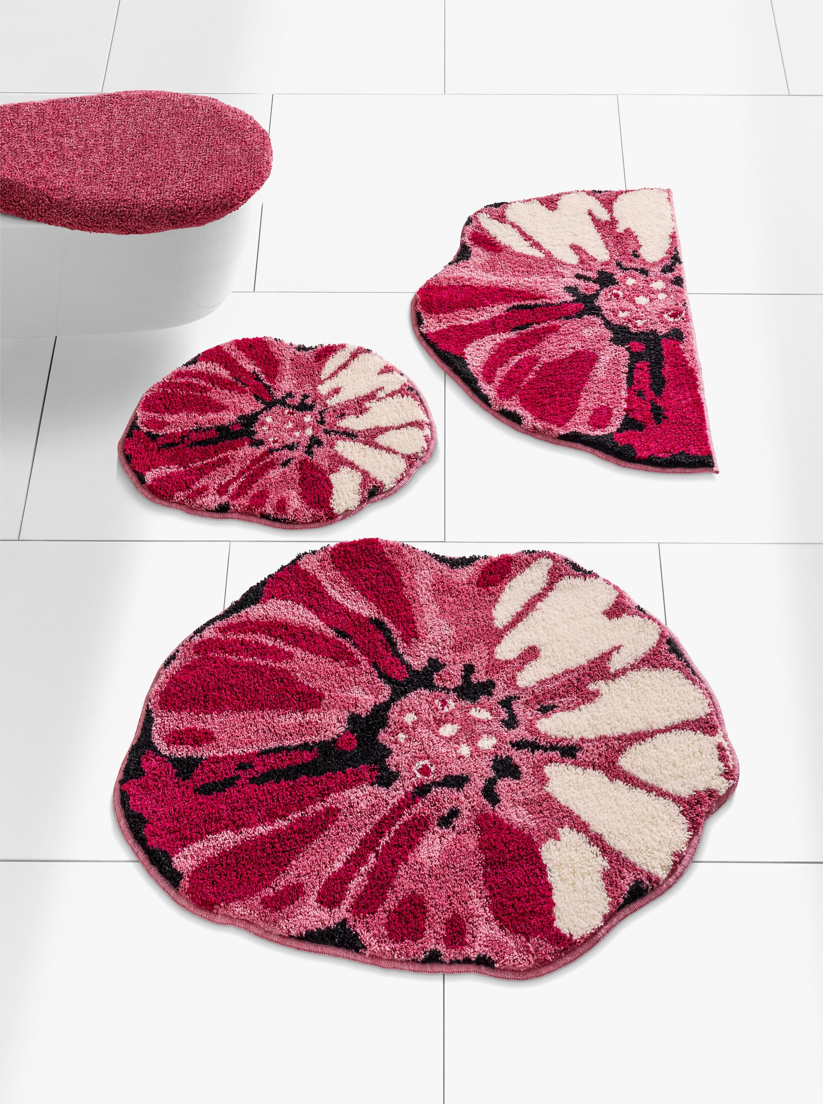 Grund Badematte - beere-gemustert