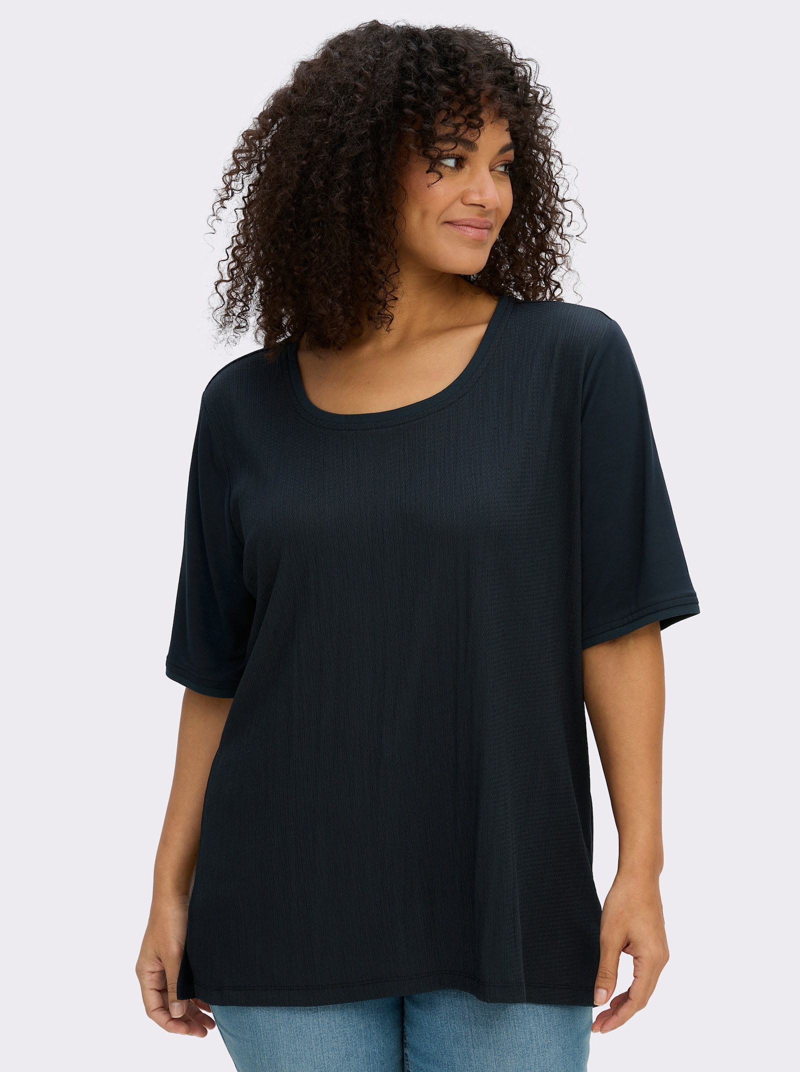 sheego Shirt - diepblauw