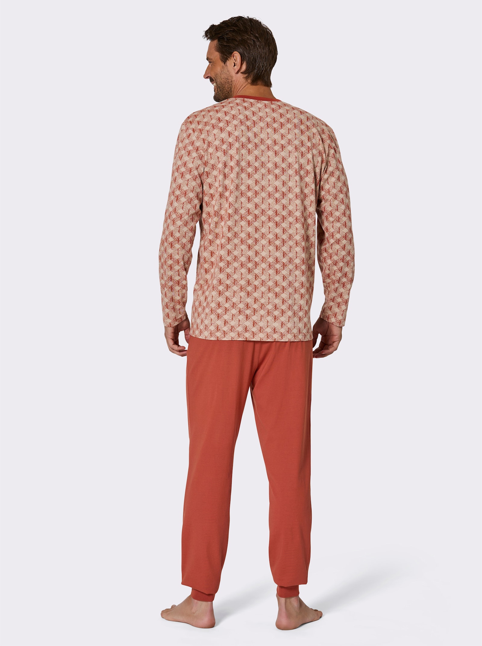 KINGsCLUB Schlafanzüge - mittelblau + rostrot