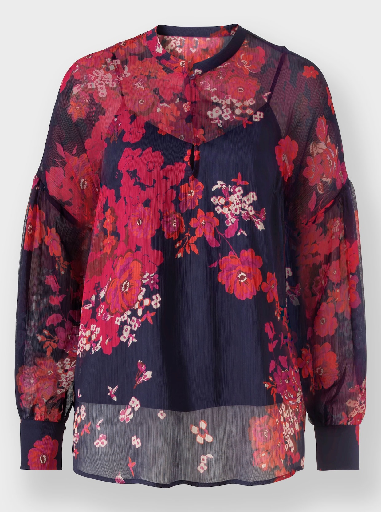 heine Blouse met print - pink/marine bedrukt