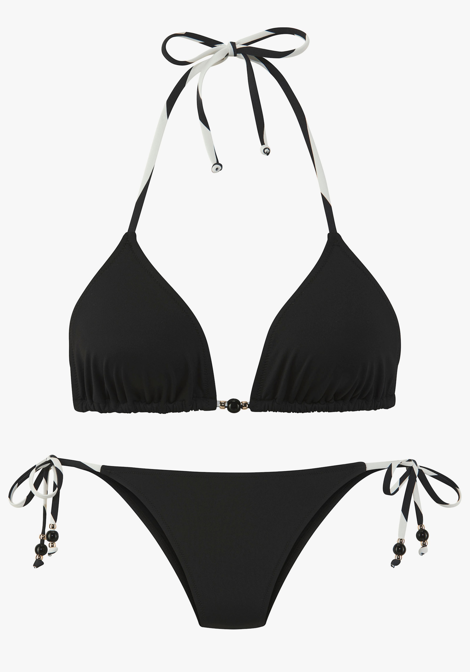 French Connection Triangel-Bikini - schwarz