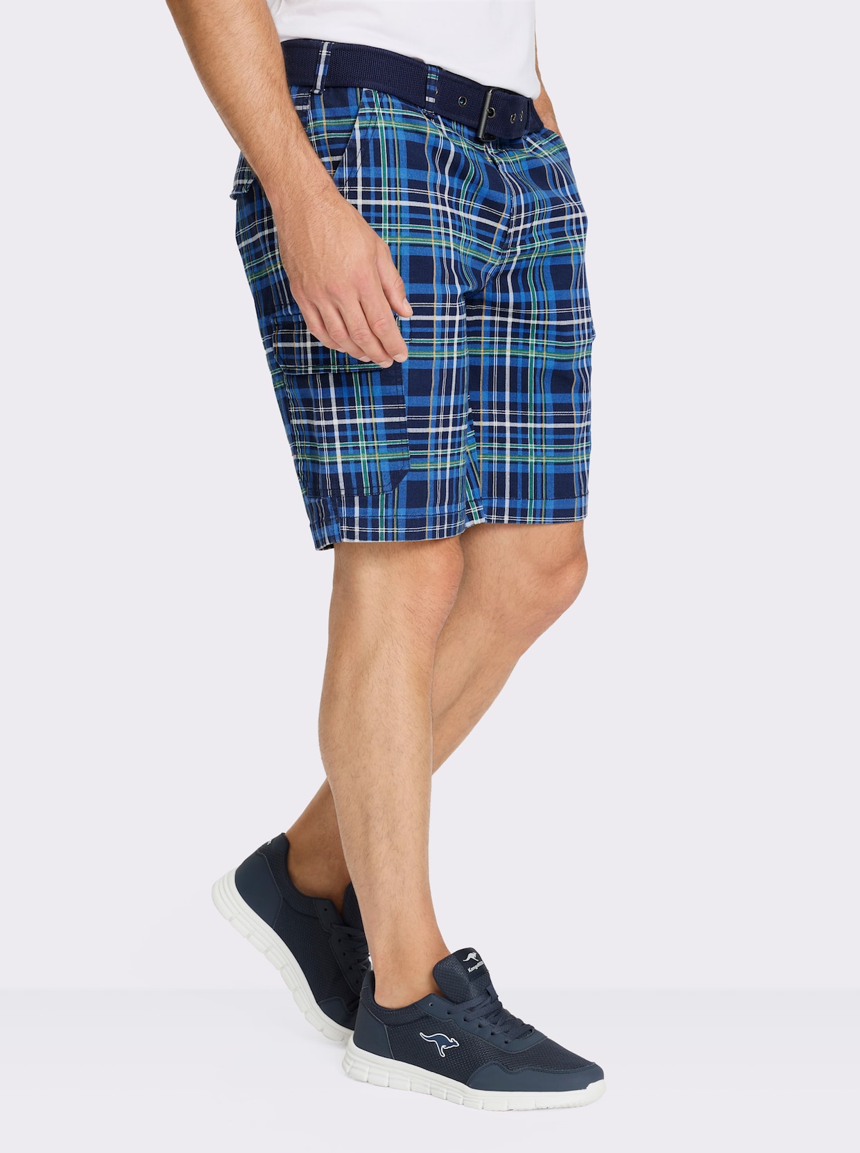Catamaran Bermudas - marine-mittelblau-kariert