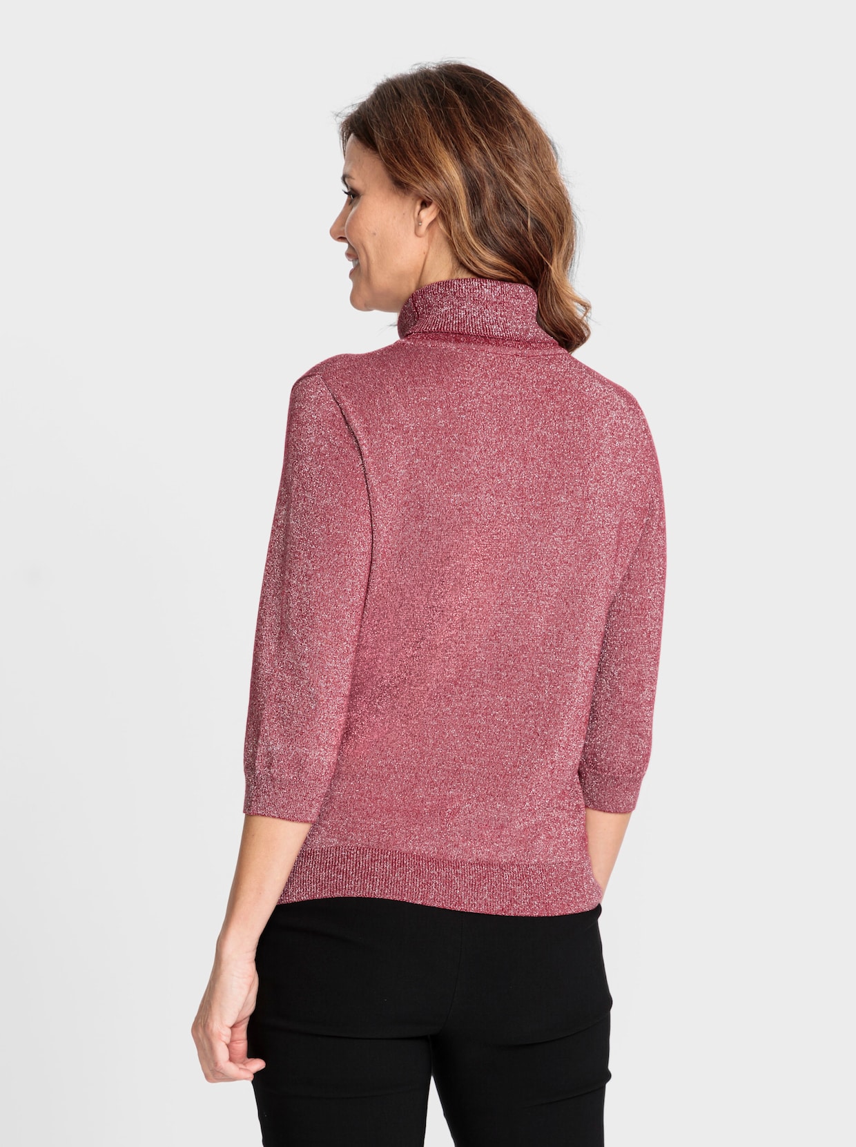 Pullover - rood gemêleerd