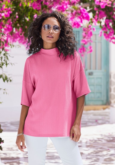 LASCANA Kurzarmshirt - pink