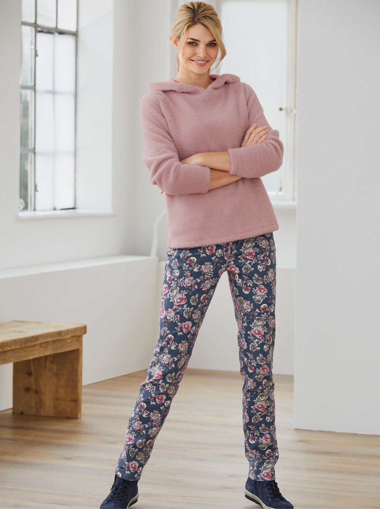 heine Pullover - hortensie