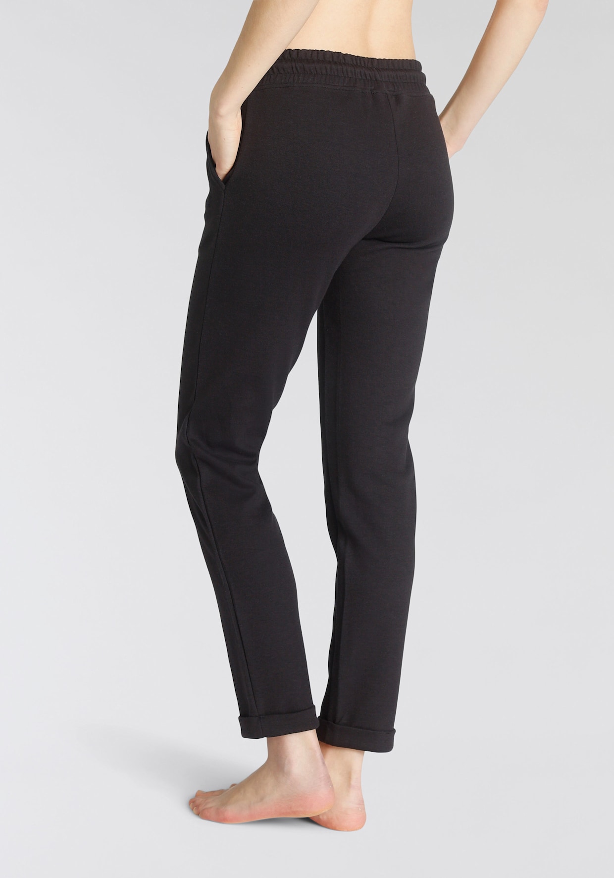 H.I.S Pantalon molletonné - noir