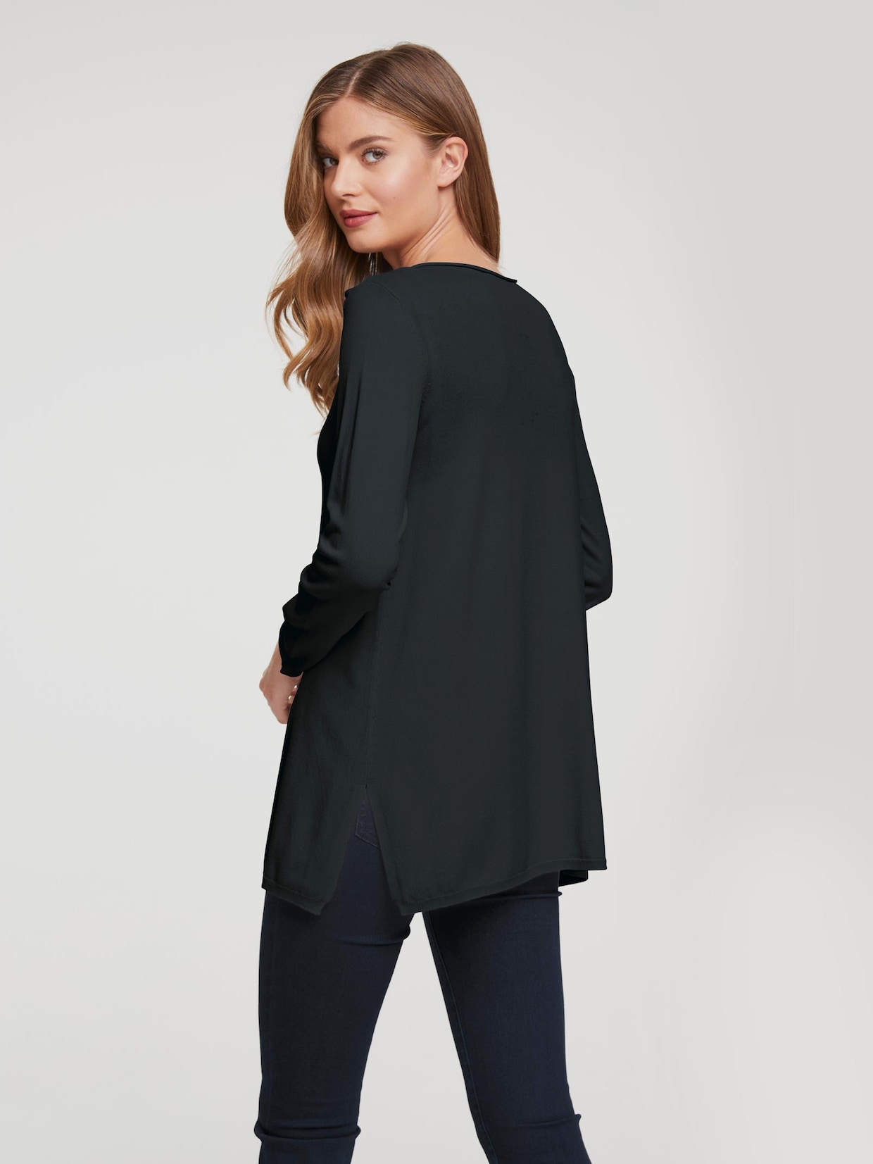 Linea Tesini Oversized pullover - zwart