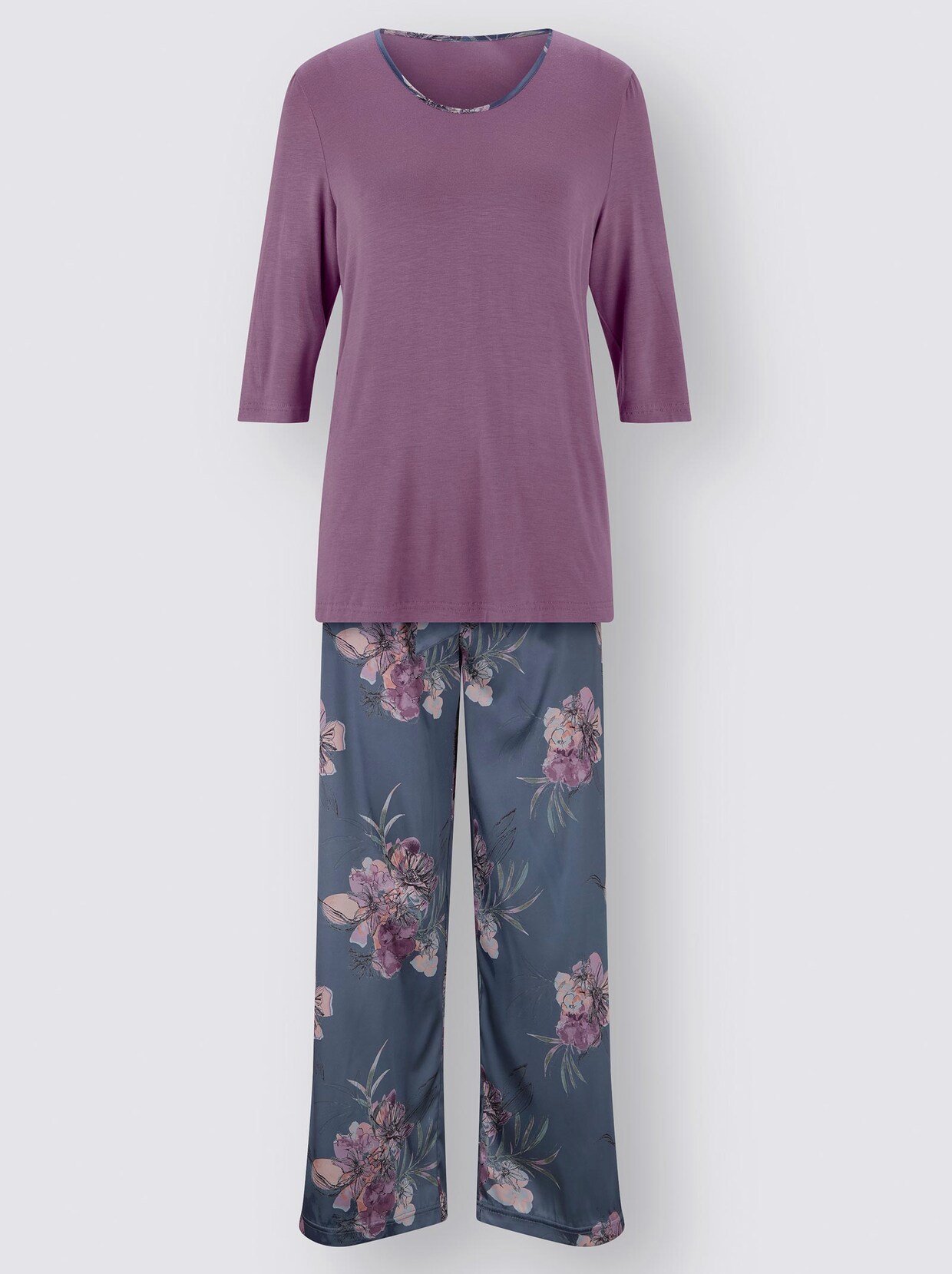 wäschepur Pyjama - rookblauw