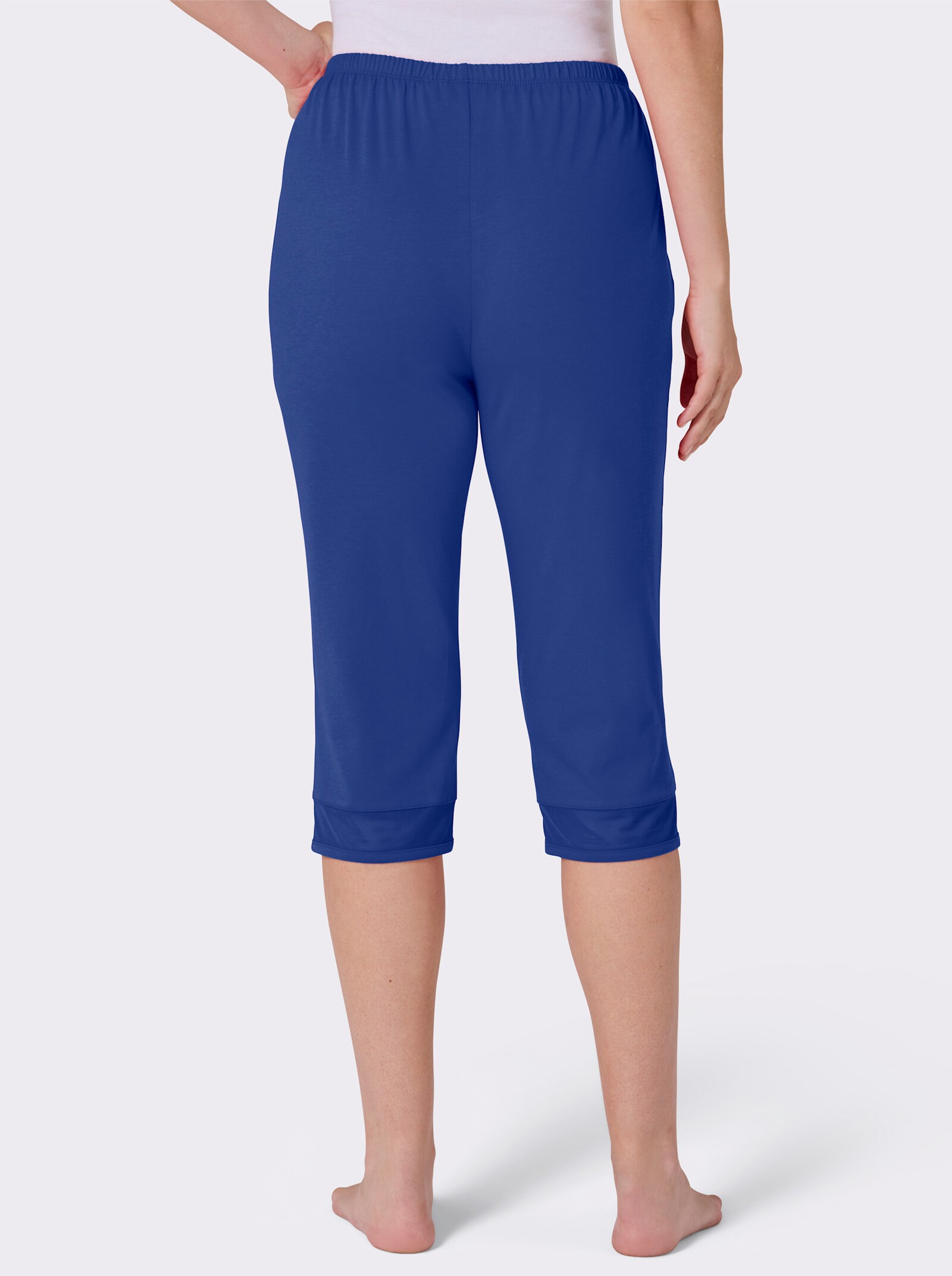wäschepur Caprihose mit Mesh am Bein - royalblau