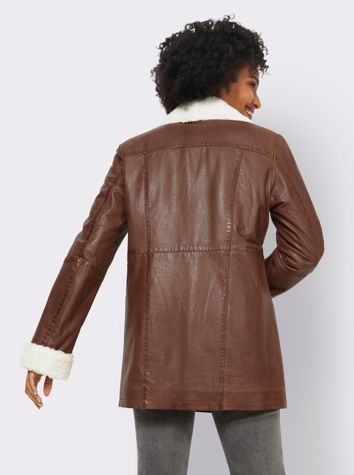 heine Leren jas - cognac