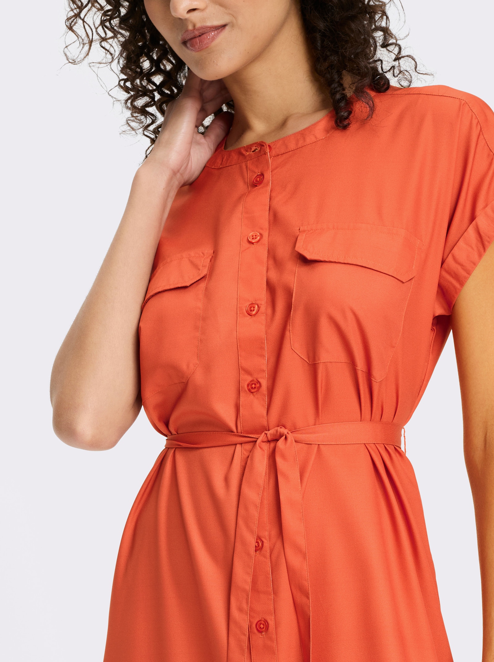 heine Sommerkleid inklusive Bindegürtel - terra