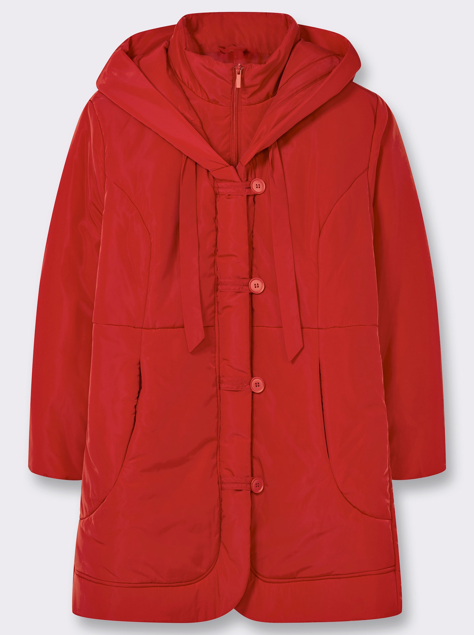 Wintermantel in 2-in-1-Optik - rot